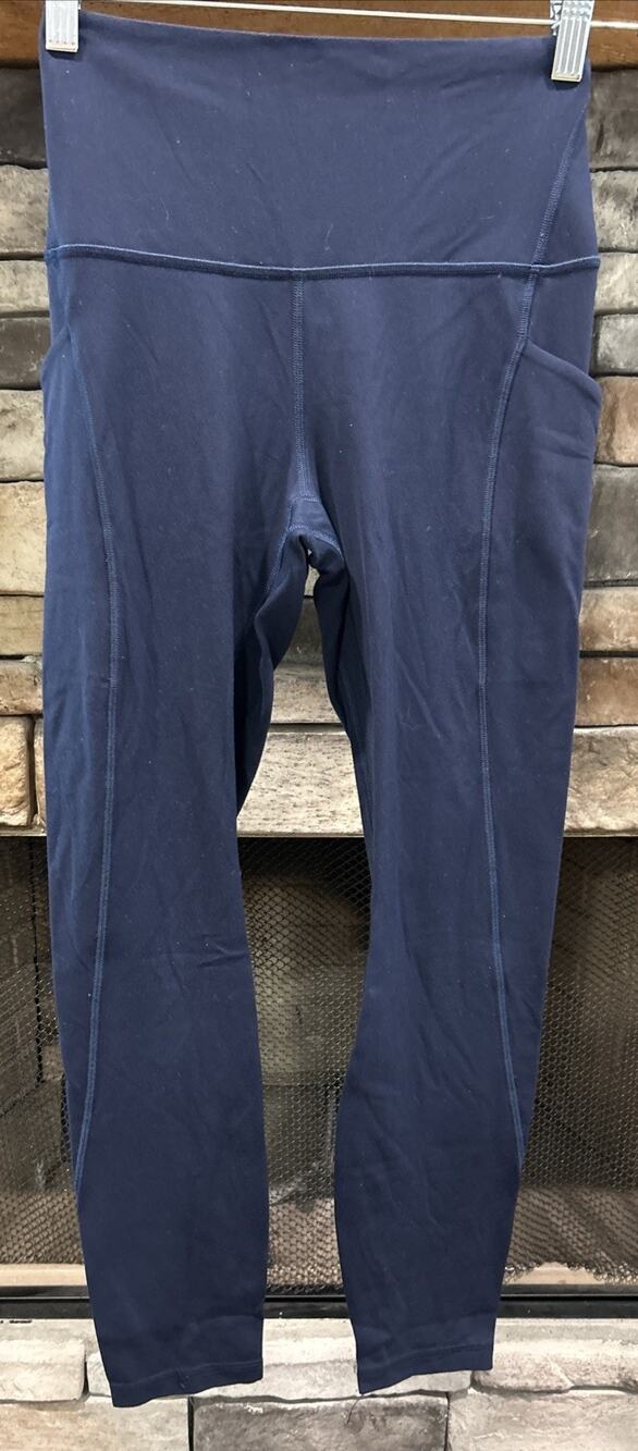 Women’s LULULEMON Navy Blue Align High Rise 25” Leggings Size 6 *A4
